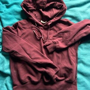 Garage Mesh Crop Hoodie